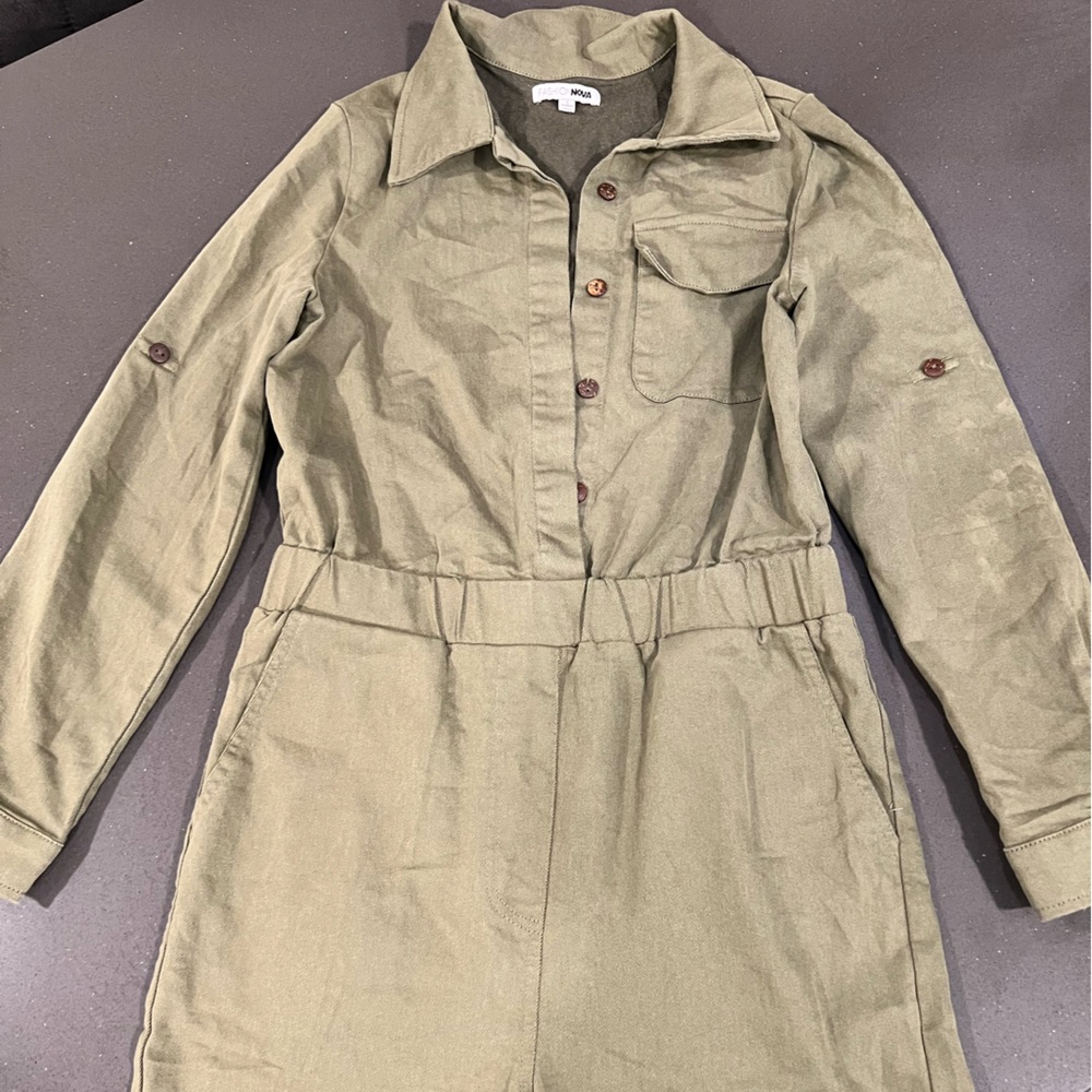 Fashion Nova Olive Green Jumpsuit